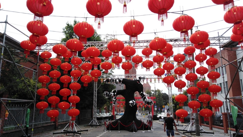 Instalacja "Chinatown" - największa w historii festiwalu/fot. Monika Kaczyńska