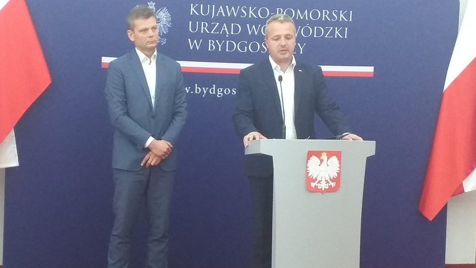 W związku z awarią kolektorów oczyszczalni ścieków w Warszawie wojewoda Bogdanowicz rano uczestniczył w posiedzeniu sztabu kryzysowego w Płocku, a po południu w Bydgoszczy. Fot. Jolanta Fischer