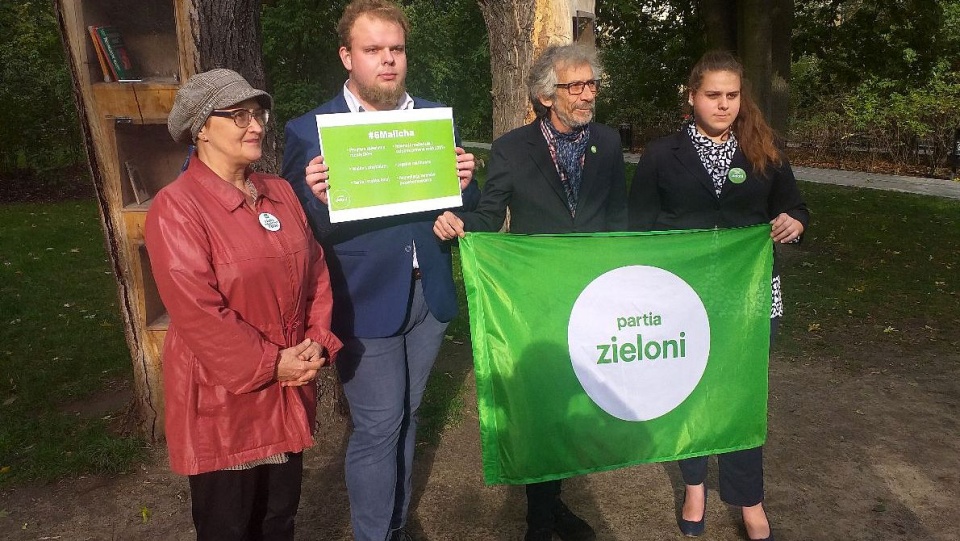 Konferencja Zielonych w Parku Kochanowskiego w Bydgoszczy. Fot. Jolanta Fischer