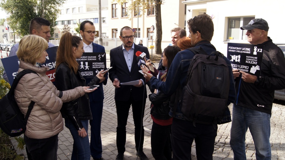 Konferencja Konfederacji z udziałem Pawła Skuteckiego./fot. Henryk Żyłkowski