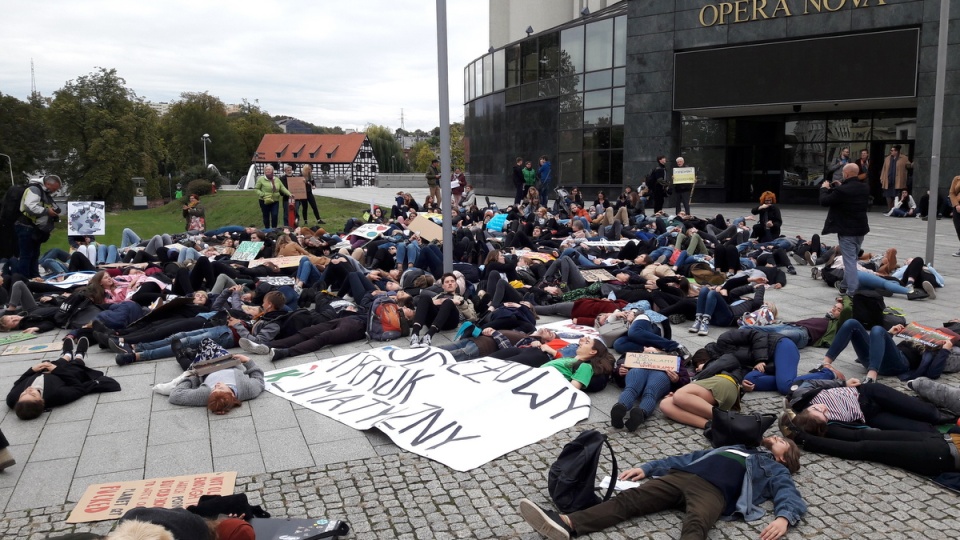 Młodzieżowy Strajk Klimatyczny w Bydgoszczy./fot. Tatiana Adonis