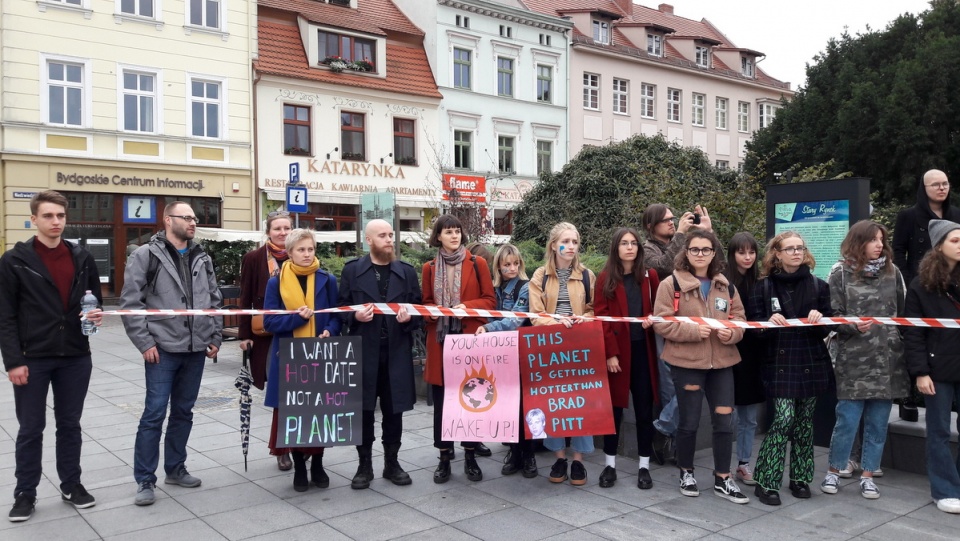Młodzieżowy Strajk Klimatyczny w Bydgoszczy./fot. Tatiana Adonis