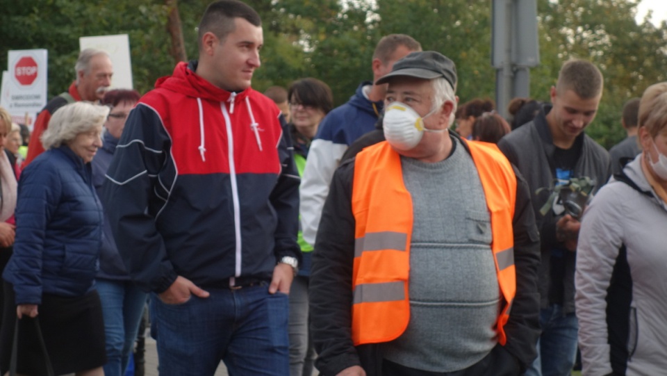 Protest mieszkańców Siernieczka na ul. Fordońskiej/fot. Andrzej Krystek