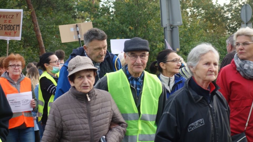 Protest mieszkańców Siernieczka na ul. Fordońskiej/fot. Andrzej Krystek