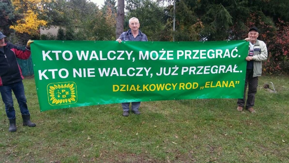 Protest działkowców w Toruniu./fot. K. Prętkowska