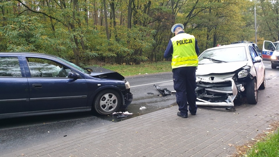 Wypadek na drodze z Włocławka do Nowej wsi./fot. Policja