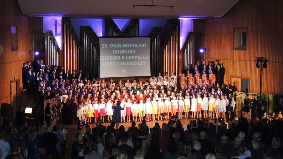 W Bydgoszczy zakończył się 39. Ogólnopolski Konkurs Chórów a Cappella Dzieci i Młodzieży. Koncert galowy odbył się w Filharmonii Pomorskiej. Fot. Tatiana Adonis