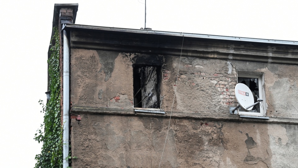 Zniszczona po pożarze kamienica w Inowrocławiu. Fot. Archiwum/PAP/Tytus Żmijewski