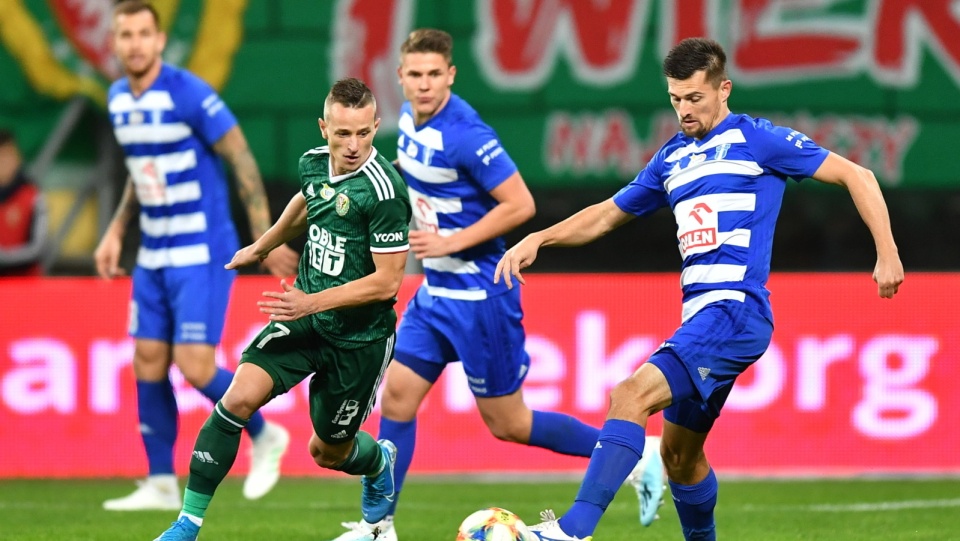 Zdjęcie z meczu Śląsk Wrocław - Wisła Płock (3:1) w 14. kolejce ekstraklasy piłkarskiej 2019/2020. Fot. PAP/Maciej Kulczyński