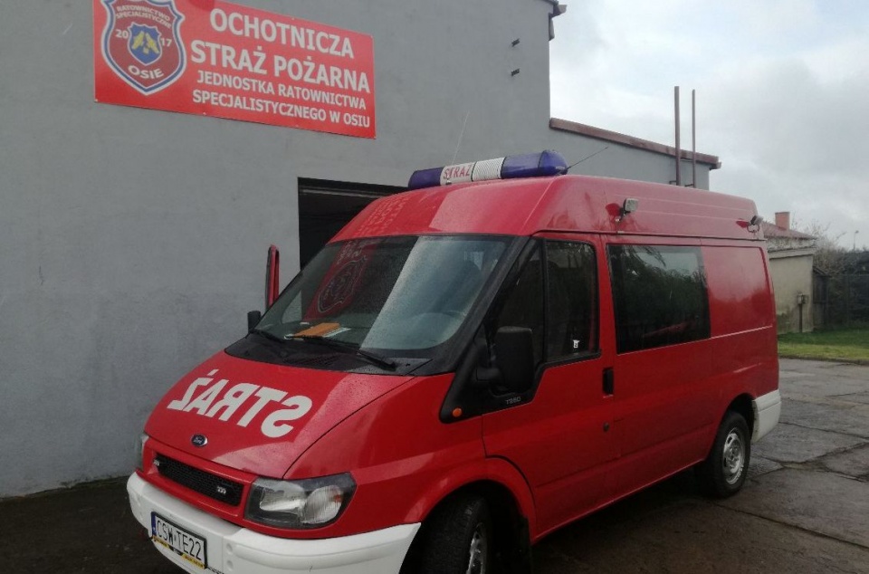 Strażacy z Osia mają swój pierwszy wóz bojowy./fot. Marcin Doliński