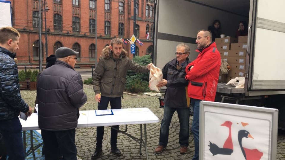 2019 gęsich tuszek trafiło już mieszkańców regionu. Konkurs zorganizował Urząd Marszałkowski w Toruniu./fot. Elżbieta Rupniewska