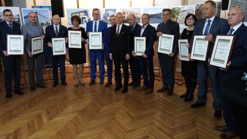 Nagrodzeni i wyróżnieni w konkursie „Mister Budownictwa 2019” w Inowrocławiu. Fot. Tomasz Gronet