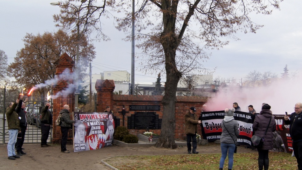 70. rocznica śmierci kapitana Romualda Rajsa „Burego" - obchody w Bydgoszczy./fot. Jolanta Fischer