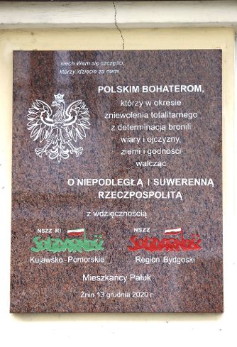 Kolejna tablica upamiętniająca wspólną walkę Solidarności Pracowniczej i Rolników Indywidualnych odsłonięta będzie 3 maja w Toruniu. Fot. Mikołaj Kuras
