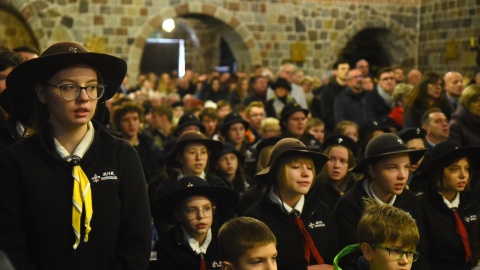 Dwudniowe uroczystości wprowadzenia relikwii błogosławionego ks. podharcmistrza Stefana Wincentego Frelichowskiego do Bazyliki Najświętszej Maryi Panny odbyły się w Inowrocławiu. Fot. Robert Sawicki