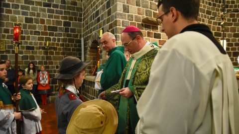 Dwudniowe uroczystości wprowadzenia relikwii błogosławionego ks. podharcmistrza Stefana Wincentego Frelichowskiego do Bazyliki Najświętszej Maryi Panny odbyły się w Inowrocławiu. Fot. Robert Sawicki