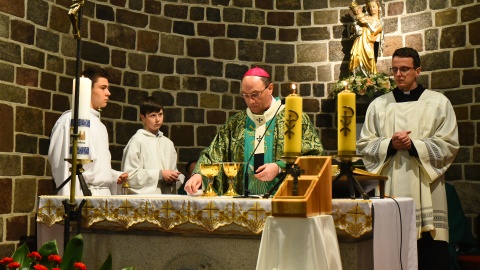 Dwudniowe uroczystości wprowadzenia relikwii błogosławionego ks. podharcmistrza Stefana Wincentego Frelichowskiego do Bazyliki Najświętszej Maryi Panny odbyły się w Inowrocławiu. Fot. Robert Sawicki