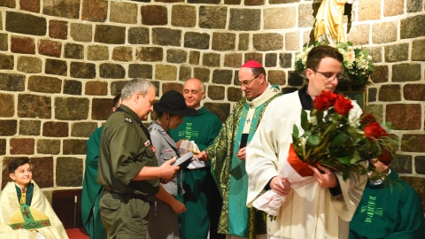 Dwudniowe uroczystości wprowadzenia relikwii błogosławionego ks. podharcmistrza Stefana Wincentego Frelichowskiego do Bazyliki Najświętszej Maryi Panny odbyły się w Inowrocławiu. Fot. Robert Sawicki