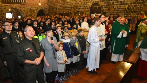 Dwudniowe uroczystości wprowadzenia relikwii błogosławionego ks. podharcmistrza Stefana Wincentego Frelichowskiego do Bazyliki Najświętszej Maryi Panny odbyły się w Inowrocławiu. Fot. Robert Sawicki