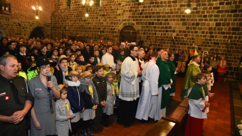 Dwudniowe uroczystości wprowadzenia relikwii błogosławionego ks. podharcmistrza Stefana Wincentego Frelichowskiego do Bazyliki Najświętszej Maryi Panny odbyły się w Inowrocławiu. Fot. Robert Sawicki