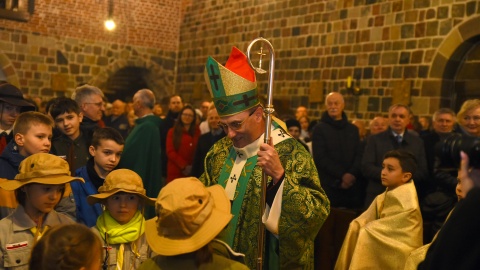 Dwudniowe uroczystości wprowadzenia relikwii błogosławionego ks. podharcmistrza Stefana Wincentego Frelichowskiego do Bazyliki Najświętszej Maryi Panny odbyły się w Inowrocławiu. Fot. Robert Sawicki