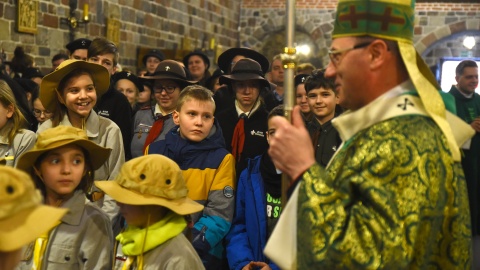 Dwudniowe uroczystości wprowadzenia relikwii błogosławionego ks. podharcmistrza Stefana Wincentego Frelichowskiego do Bazyliki Najświętszej Maryi Panny odbyły się w Inowrocławiu. Fot. Robert Sawicki