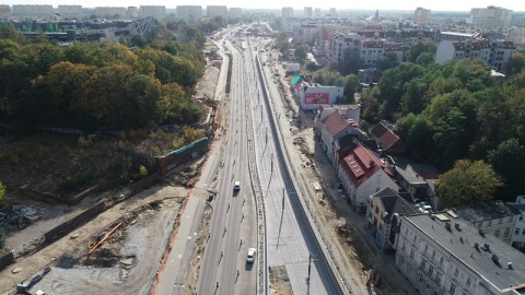 Przebudowa ulicy Kujawskiej w Bydgoszczy./fot. Krzysztof Forgiel-Dronfor/Janusz Wiertel