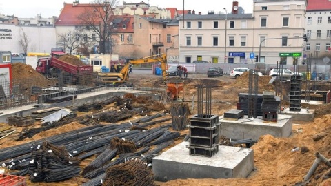 Trwają zaawansowane prace przy budowie wielopoziomowego parkingu na ul. Grudziądzkiej. Fot. UM w Bydgoszczy