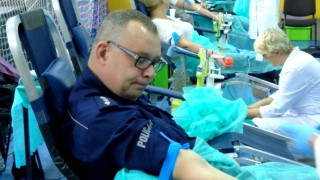 Za mundurem kryje się też... serce krwiodawcy