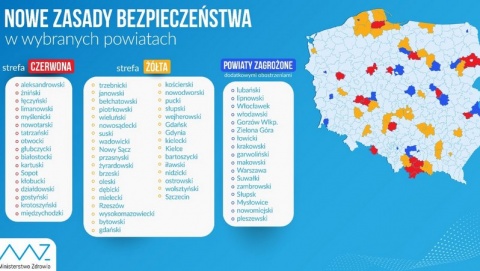Od 3 października powiaty żniński i aleksandrowski w czerwonej strefie