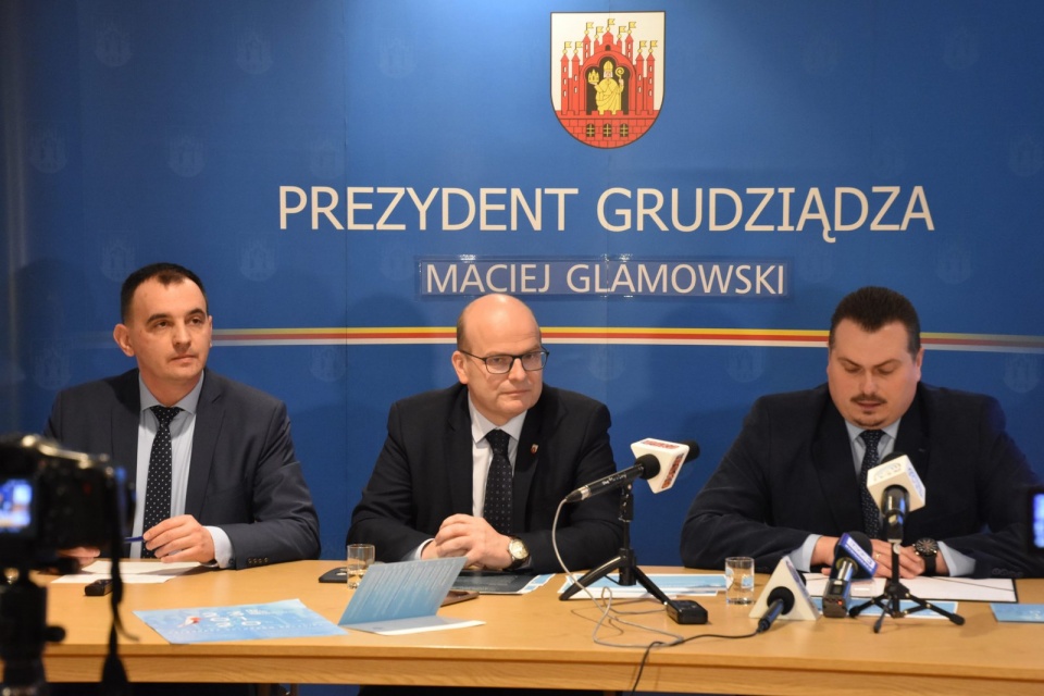 Konferencja w Urzędzie Miasta w Grudziądzu. Fot. grudziadz.pl