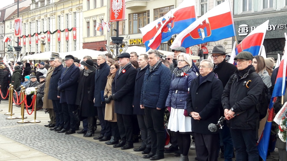 20 stycznia 1920 roku Bydgoszcz wróciła do wolnej Polski, co wspominano na Starym Rynku./fot. Tatiana Adonis