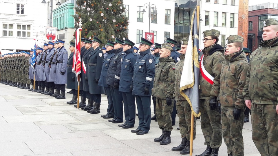 20 stycznia 1920 roku Bydgoszcz wróciła do wolnej Polski, co wspominano na Starym Rynku./fot. Tatiana Adonis