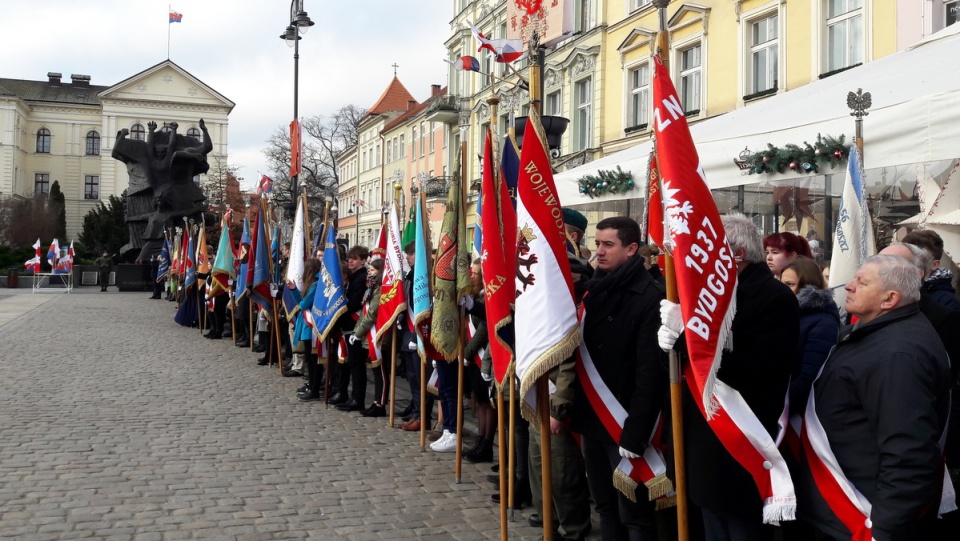 20 stycznia 1920 roku Bydgoszcz wróciła do wolnej Polski, co wspominano na Starym Rynku./fot. Tatiana Adonis