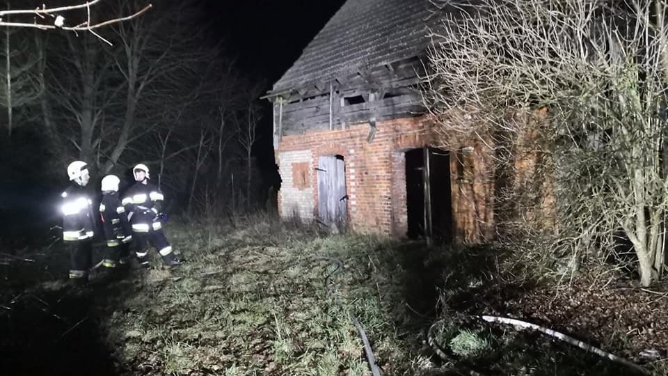 O ostatnim pożarze stodoły w Mąkowarsku informowaliśmy kilka dni temu. Fot. OSP Gościeradz