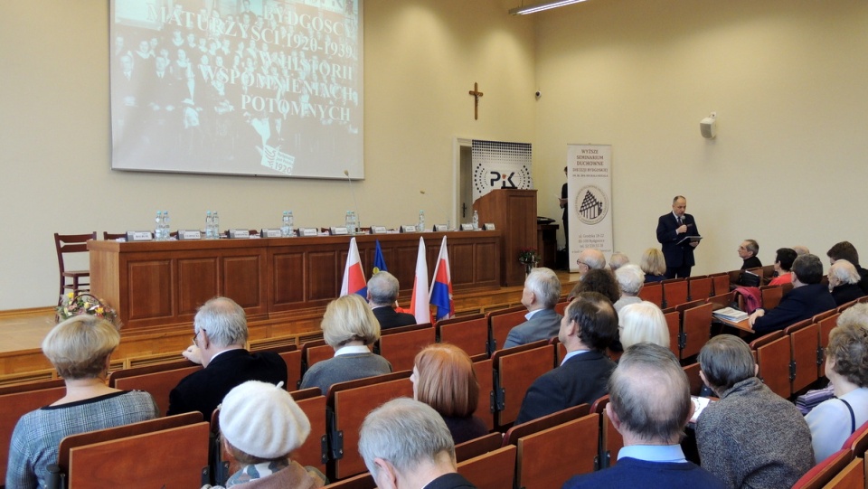 Wspomnienie o bydgoskich maturzystach z lat 1920-1939. Spotkanie odbyło się w Wyższym Seminarium Duchownym w Bydgoszczy/fot. Tatiana Adonis