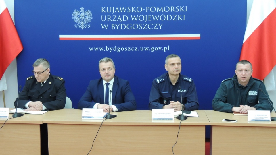 Spotkanie dotyczące bezpieczeństwa w ferie w bydgoskim Urzędzie Wojewódzkim/fot. Tatiana Adonis