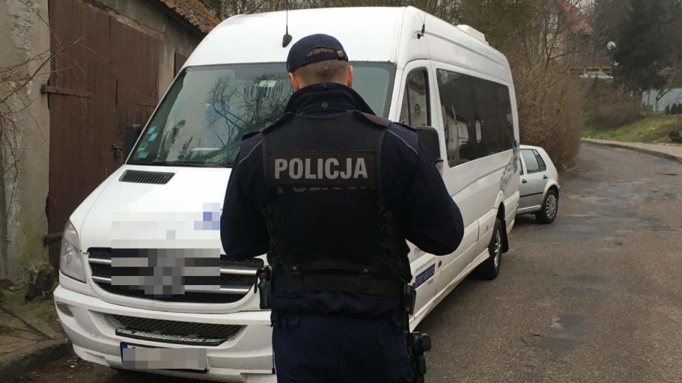 Bus nie został dopuszczony do dalszego ruchu/fot. materiały policji