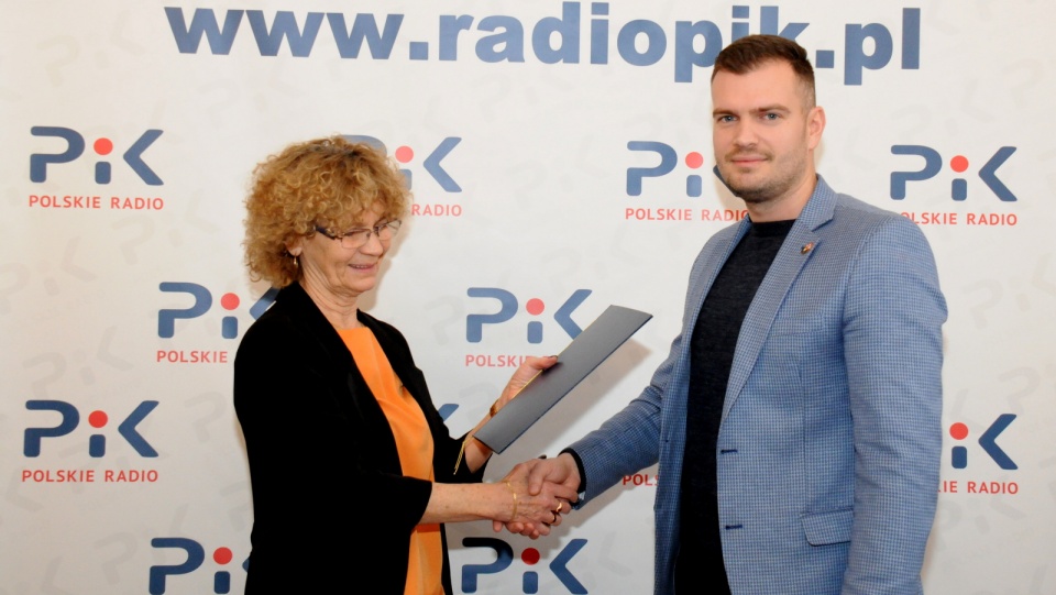 Prezes Polskiego Radia PiK Jolanta Kuligowska-Roszak oraz prezes GKM SA Marcin Murawski. Fot. Ireneusz Sanger