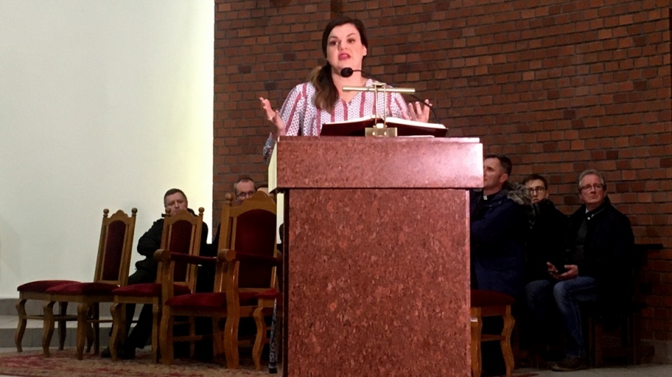 Pierwsze spotkanie z Abby Johnson odbyło się 11 lutego w bydgoskiej parafii św. Marka przy ul. Salezjańskiej. Fot. Krystian Makowski