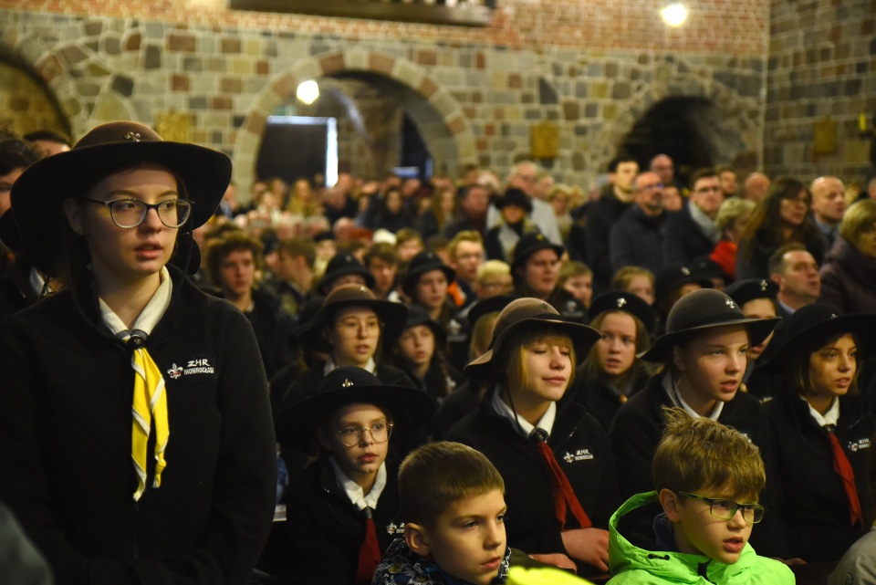 Dwudniowe uroczystości wprowadzenia relikwii błogosławionego ks. podharcmistrza Stefana Wincentego Frelichowskiego do Bazyliki Najświętszej Maryi Panny odbyły się w Inowrocławiu. Fot. Robert Sawicki