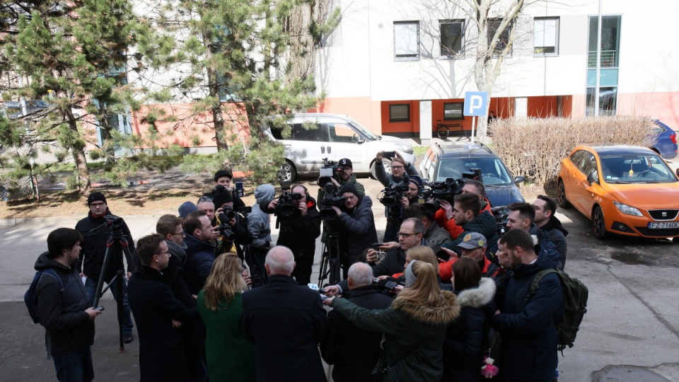 Konferencja prasowa nt. sytuacji związanej z koronawirusem w Zielonej Górze, gdzie przebywa zarażony pacjent/fot. Lech Muszyński, PAP