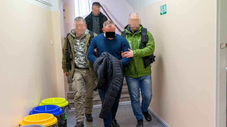 Zatrzymano właścicieli agencji towarzyskiej i kierowcę./fot. KWP Bydgoszcz
