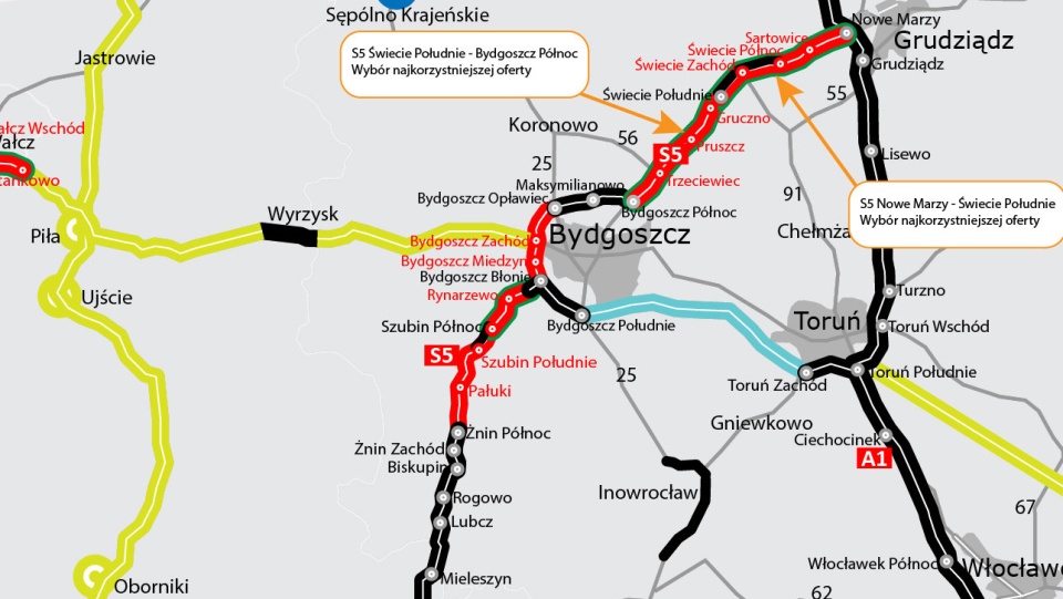 Mapa. Źródło: GDDKiA