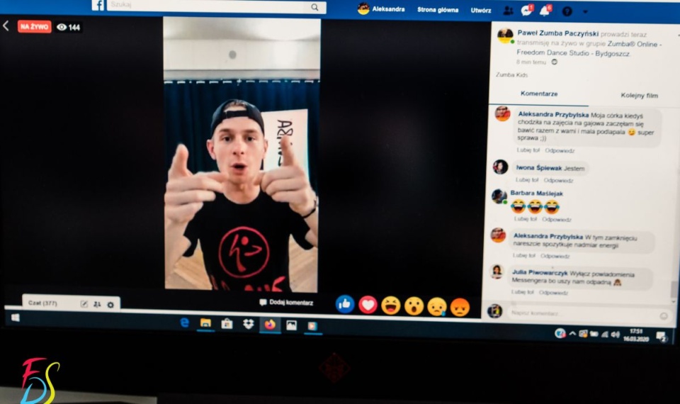 Zumba online prowadzona przez bydgoskich instruktorów/fot. fot. materiały prywatne