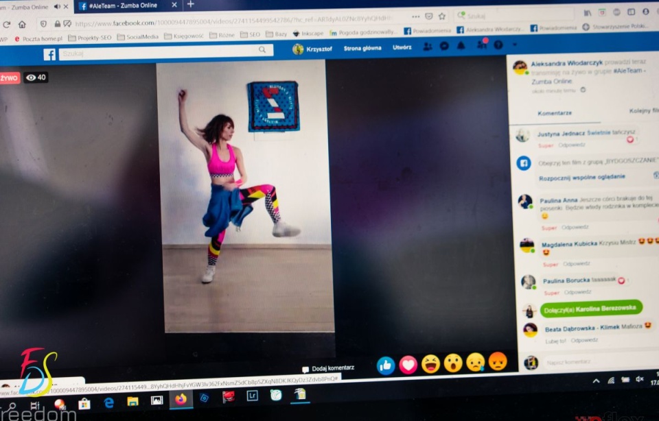 Zumba online prowadzona przez bydgoskich instruktorów/fot. fot. materiały prywatne