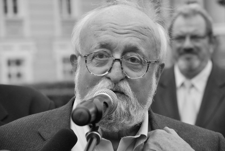 Krzysztof Penderecki w 2014 roku podczas pobytu w Bydgoszczy/fot. Archiwum