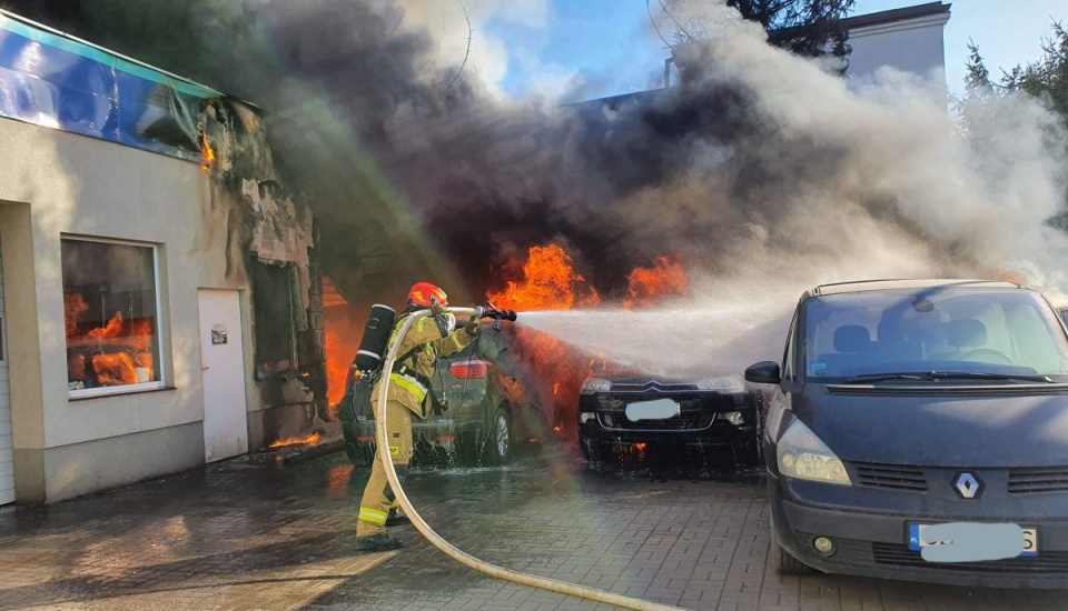 Słup dymu widoczny był z wielu bydgoskich dzielnic/fot. Bydgoszcz 998