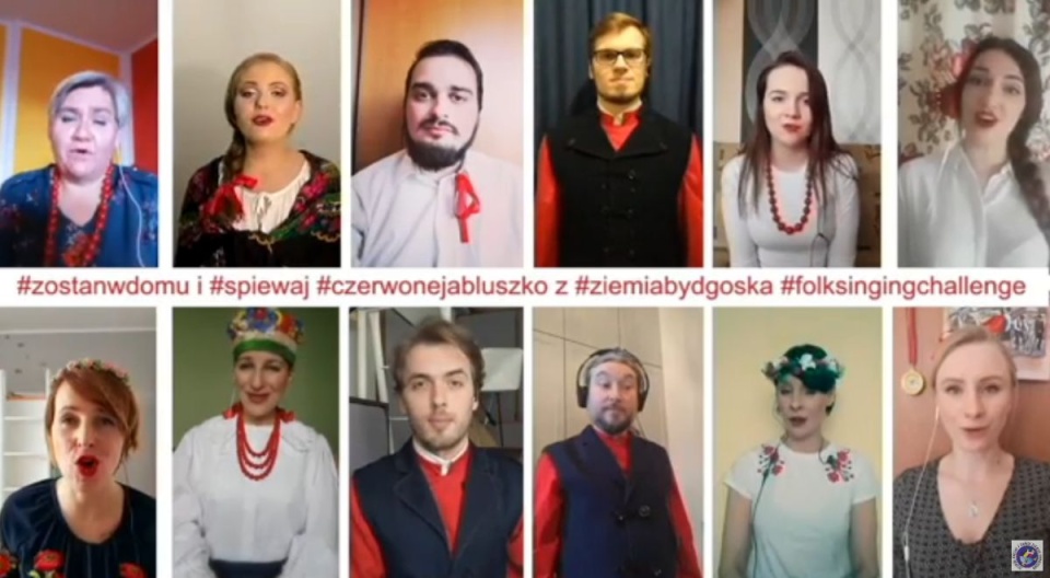 "Czerwone jabłuszko" w wykonaniu Ziemi Bydgoskiej/fot. YouTube