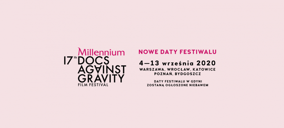 Zwykle w maju, w bydgoskim kinie Orzeł, podobnie jak w kilku innych polskich miastach, odbywał się przegląd Millenium Docs Against Against Gravity. Grafika nadesłana